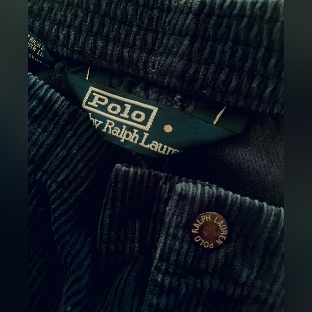 Vintage Polo by Ralph Lauren Women's Navy Corduroy Shorts